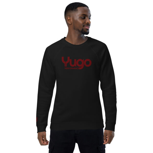 Organic Raglan Sweatshirt with Maroon Accent - Image 5