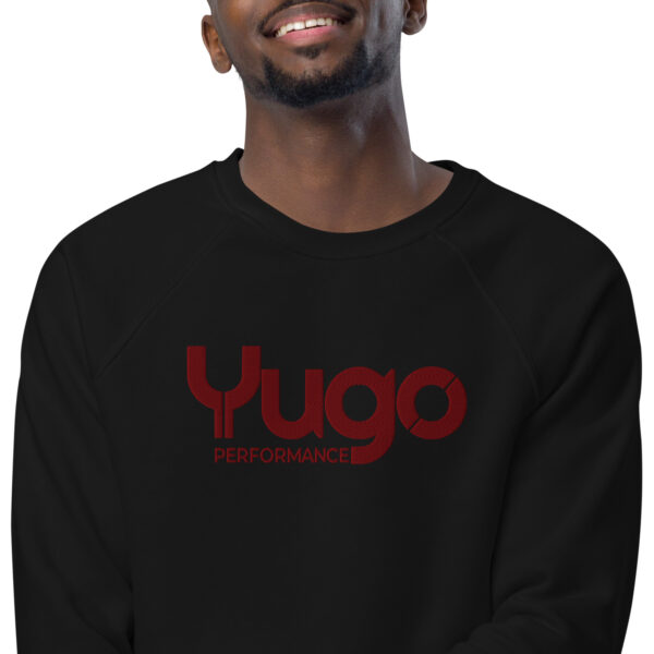 Organic Raglan Sweatshirt with Maroon Accent - Image 8