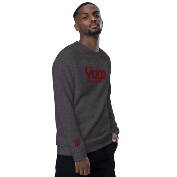 Organic Raglan Sweatshirt with Maroon Accent - Image 25