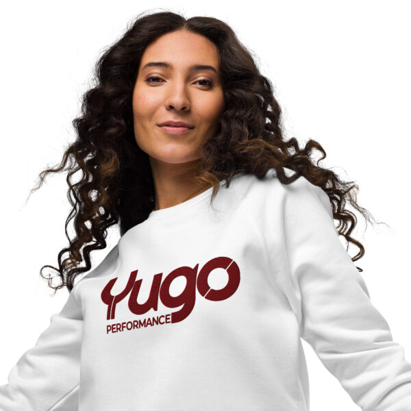 Organic Raglan Sweatshirt with Maroon Accent - Image 4